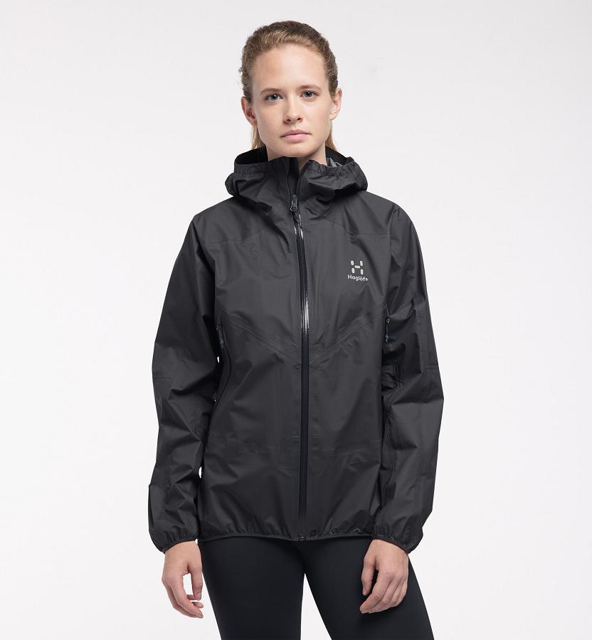 Haglöfs L.I.M Comp Waterproof Jacket Black For Womens SICPR5982 Australia